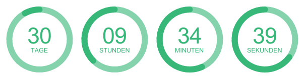 Animierter Countdown-Timer im Ringdesign für E-Mails